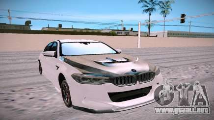El BMW M5 F90 blanco para GTA San Andreas
