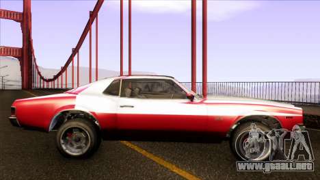 GTA V Declasse Sabre GT3 Starsky & Hutch para GTA San Andreas