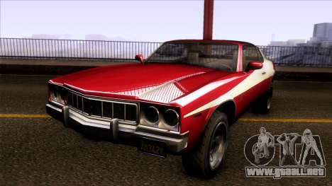 GTA V Declasse Sabre GT3 Starsky & Hutch para GTA San Andreas