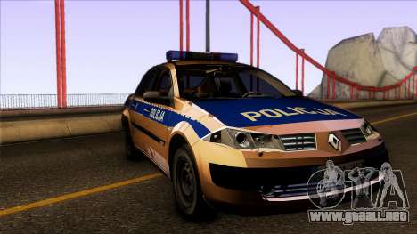 Renault Polskiej Policji para GTA San Andreas