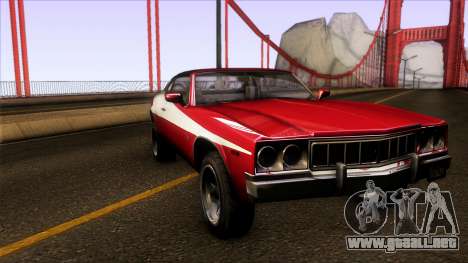 GTA V Declasse Sabre GT3 Starsky & Hutch para GTA San Andreas