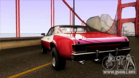 GTA V Declasse Sabre GT3 Starsky & Hutch para GTA San Andreas