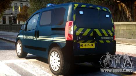 Peugeot Bipper Gendarmerie para GTA 4