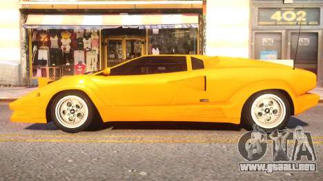 1989 Lamborghini Countach 25th Anniversary v1.1 para GTA 4