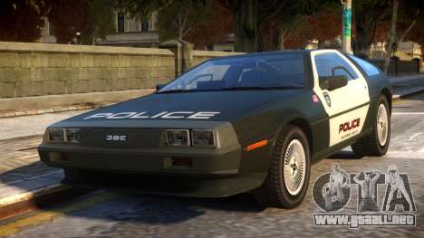 DeLorean DMC-12 Police para GTA 4