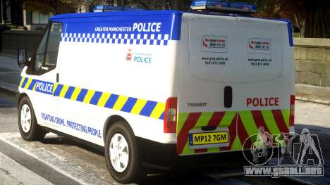 British Manchester Police Ford Transit para GTA 4