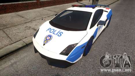 Lamborghini Gallardo LP570-4 2011 Turkey Police para GTA 4