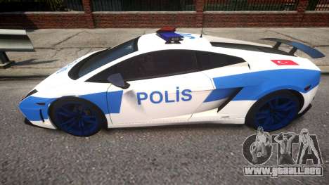 Lamborghini Gallardo LP570-4 2011 Turkey Police para GTA 4