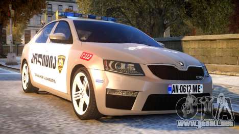 Skoda Octavia RS GEO POLICE para GTA 4