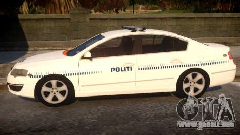 Volkswagen Passat Danish Police para GTA 4