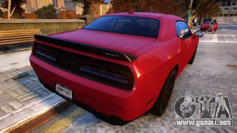 2015 Dodge Challenger SRT Hellcat v1.0 para GTA 4