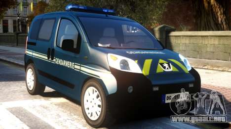Peugeot Bipper Gendarmerie para GTA 4