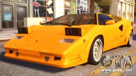 1989 Lamborghini Countach 25th Anniversary v1.1 para GTA 4