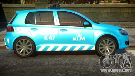 Volkswagen Golf Supervisor KLM para GTA 4