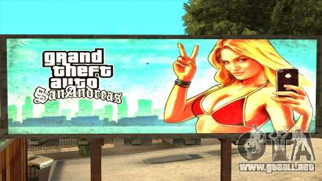 GTA 5 Girl Poster Billboard para GTA San Andreas