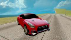Nissan GTR Nismo rojo para GTA San Andreas