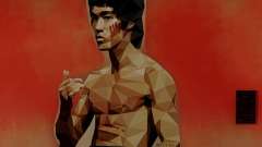 Bruce Lee Art Wall para GTA San Andreas