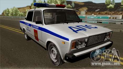 VAZ-2107 de la Policía de la ciudad de Yaroslavl para GTA San Andreas
