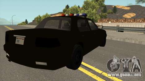 El coche de la Policía de la 2º Nivel de Seguimi para GTA San Andreas