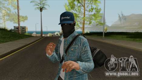 Marcus Holloway - Watch Dogs GTA Online Cosplay para GTA San Andreas