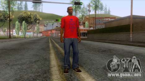 Keep Calm and Love CJ T-Shirt para GTA San Andreas