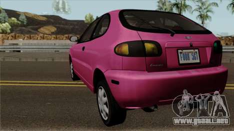 Daewoo Lanos Hatchback 1.6 16V 2001 (US-Spec) para GTA San Andreas