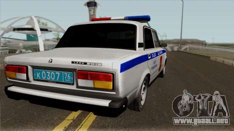 VAZ-2107 de la Policía de la ciudad de Yaroslavl para GTA San Andreas