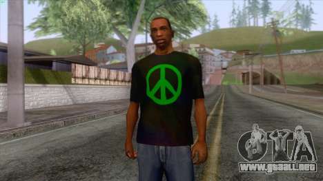 Hippie T-Shirt 1 para GTA San Andreas