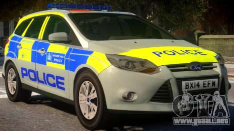 Police Ford Focus Estate IRV TFL Version para GTA 4