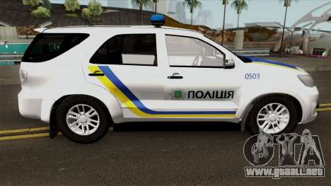 Toyota Fortuner De La Policía De Ucrania para GTA San Andreas