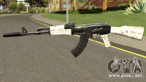 AK-47 Grey Chrome para GTA San Andreas