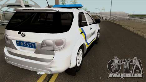 Toyota Fortuner De La Policía De Ucrania para GTA San Andreas