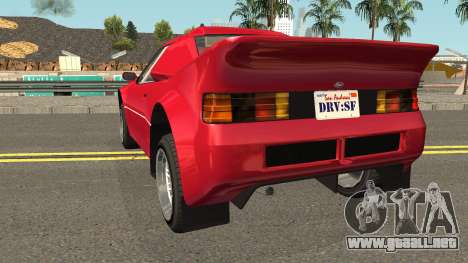 Vapid GB200 GTA V IVF para GTA San Andreas