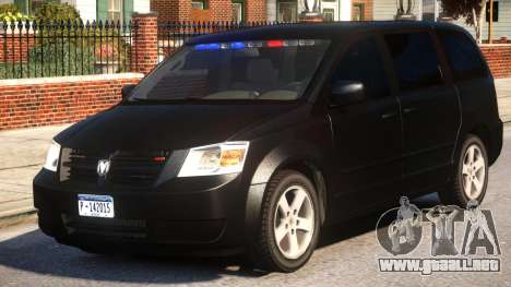 Dodge Caravan 2008 U.S Marshals para GTA 4