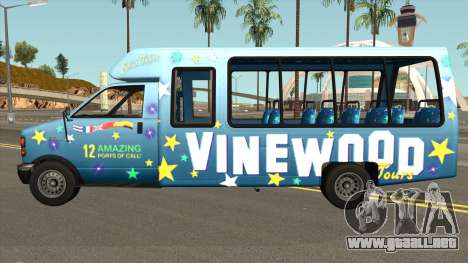 Brute Tour Bus GTA V IVF para GTA San Andreas