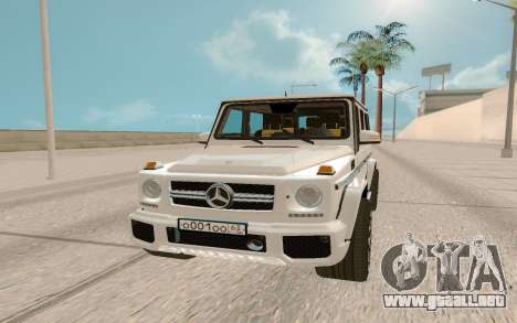 Mercedes-Benz G63 AMG Rus Plate para GTA San Andreas