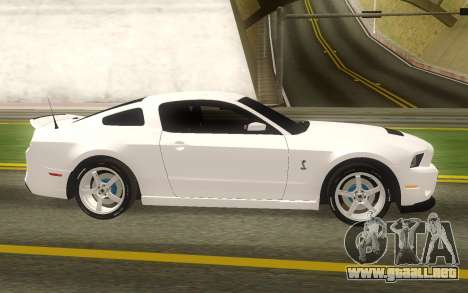 Ford Mustang Shelby GT500 Stock para GTA San Andreas