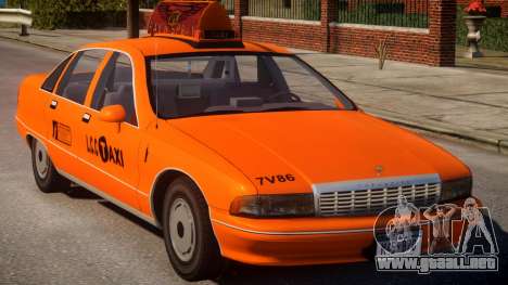 1991 Chevrolet Caprice Taxi v2 para GTA 4