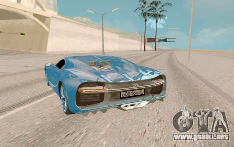 Bugatti Chiron Rus Plate para GTA San Andreas