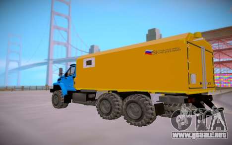 El próximo Ural 4320 Transporte de explosivos para GTA San Andreas