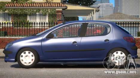 Peugeot 206 V1 para GTA 4