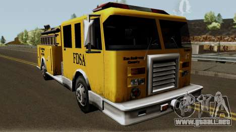 Firetruck Paintable in the Two of the Colours para GTA San Andreas