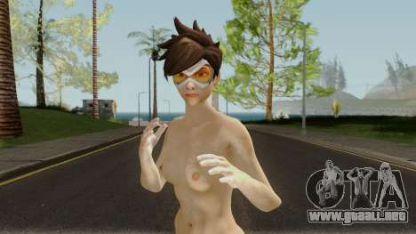 Tracer from Overwatch Nude para GTA San Andreas