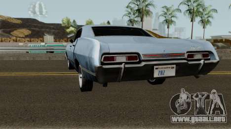Chevrolet Impala 67 Sobrenatural V2 para GTA San Andreas