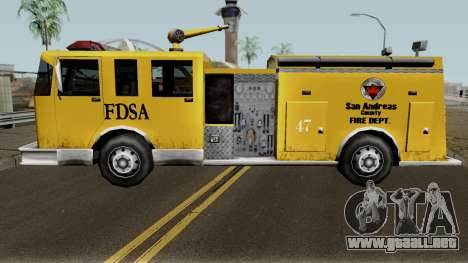 Firetruck Paintable in the Two of the Colours para GTA San Andreas