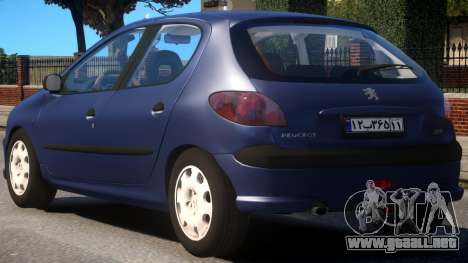 Peugeot 206 V1 para GTA 4