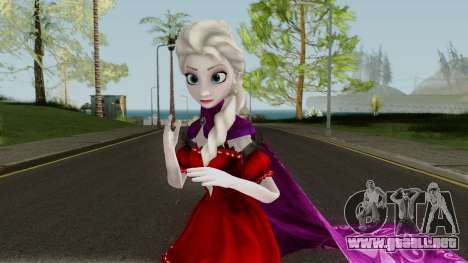 Elsa (Red Dress Mod) From Frozen Free Fall para GTA San Andreas