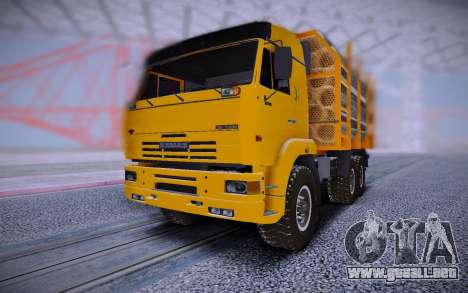KAMAZ 6460 Camión con tubos de para GTA San Andreas