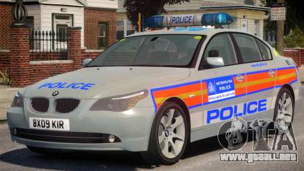 BMW 525D E60 Met Police para GTA 4