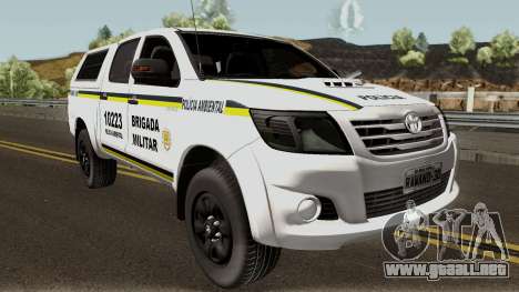 Toyota Hilux do Comando Ambiental para GTA San Andreas